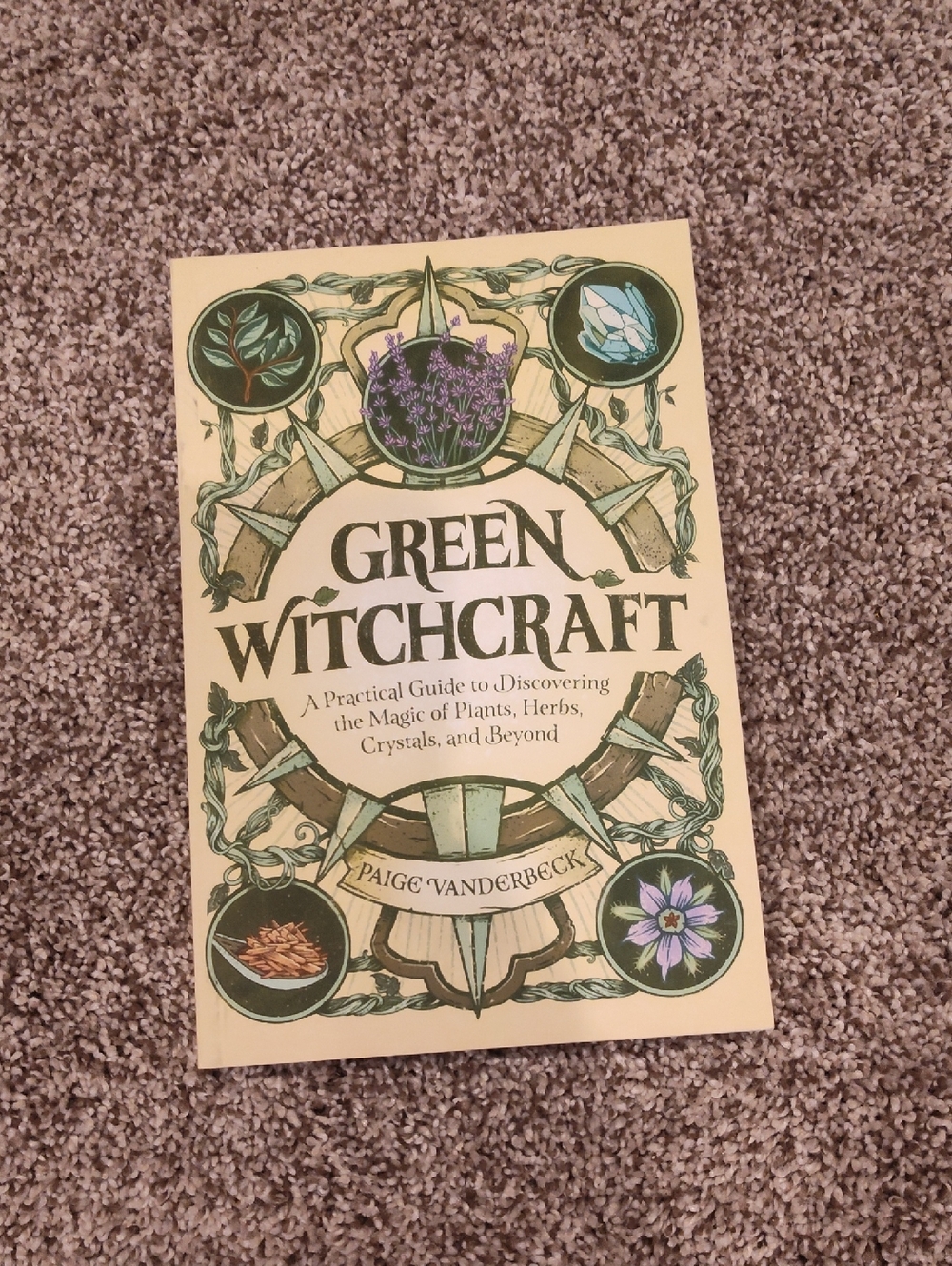 Must Bundle Green Witchcraft Paperback Book - Beige Cover with Green Accents